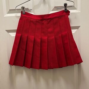American Apparel Vibrant Red Mini Skirt